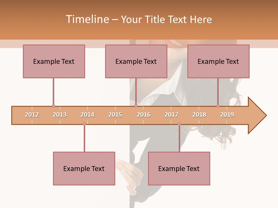 White Sign Businesspeople PowerPoint Template