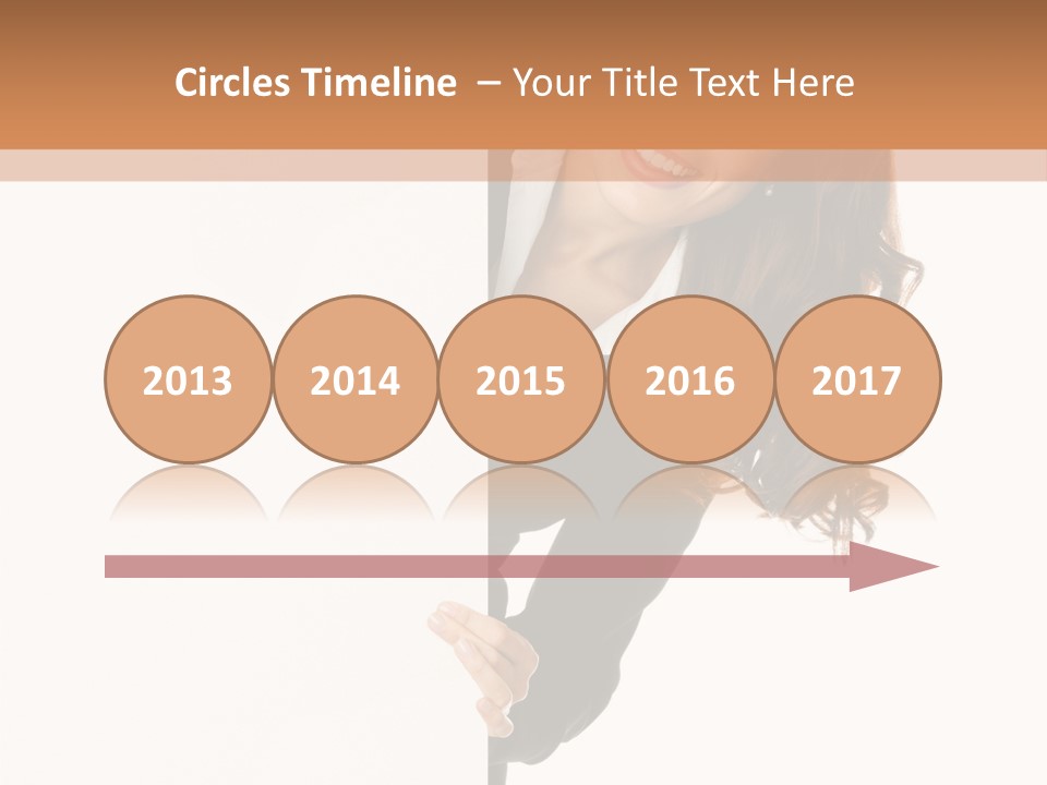 White Sign Businesspeople PowerPoint Template