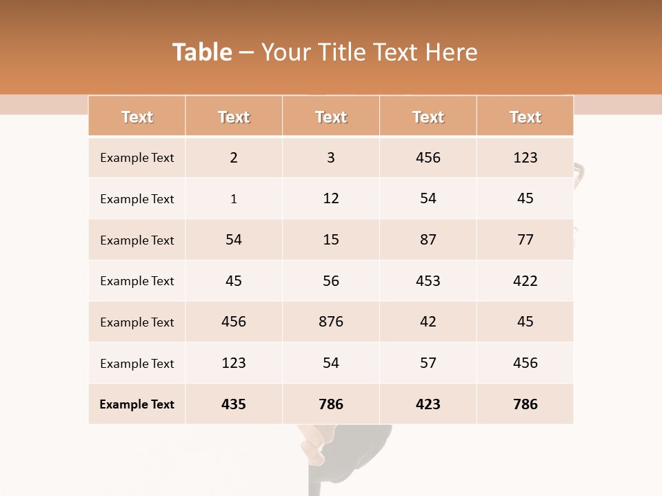White Sign Businesspeople PowerPoint Template