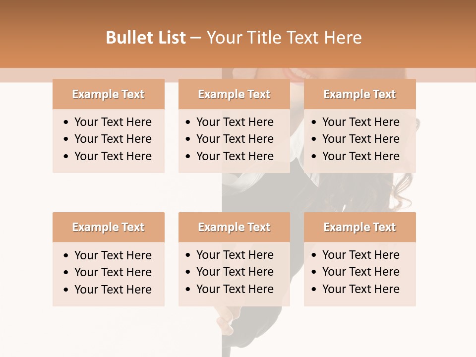 White Sign Businesspeople PowerPoint Template