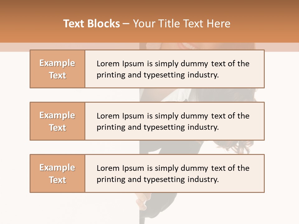 White Sign Businesspeople PowerPoint Template