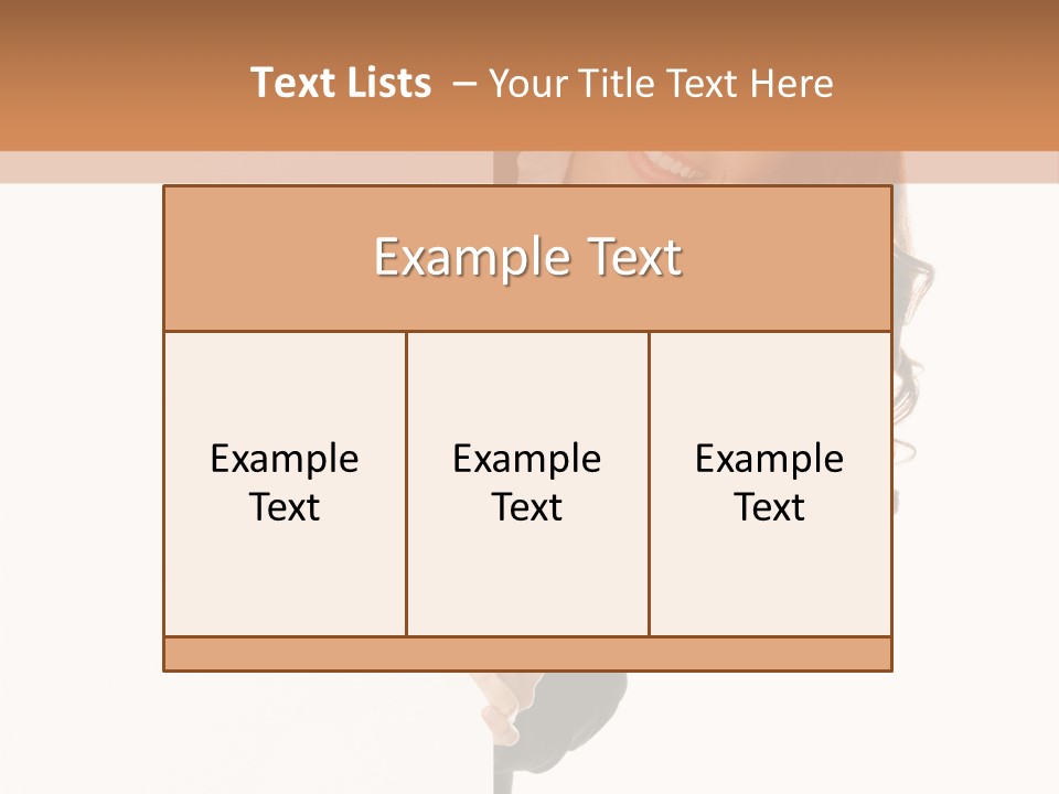 White Sign Businesspeople PowerPoint Template