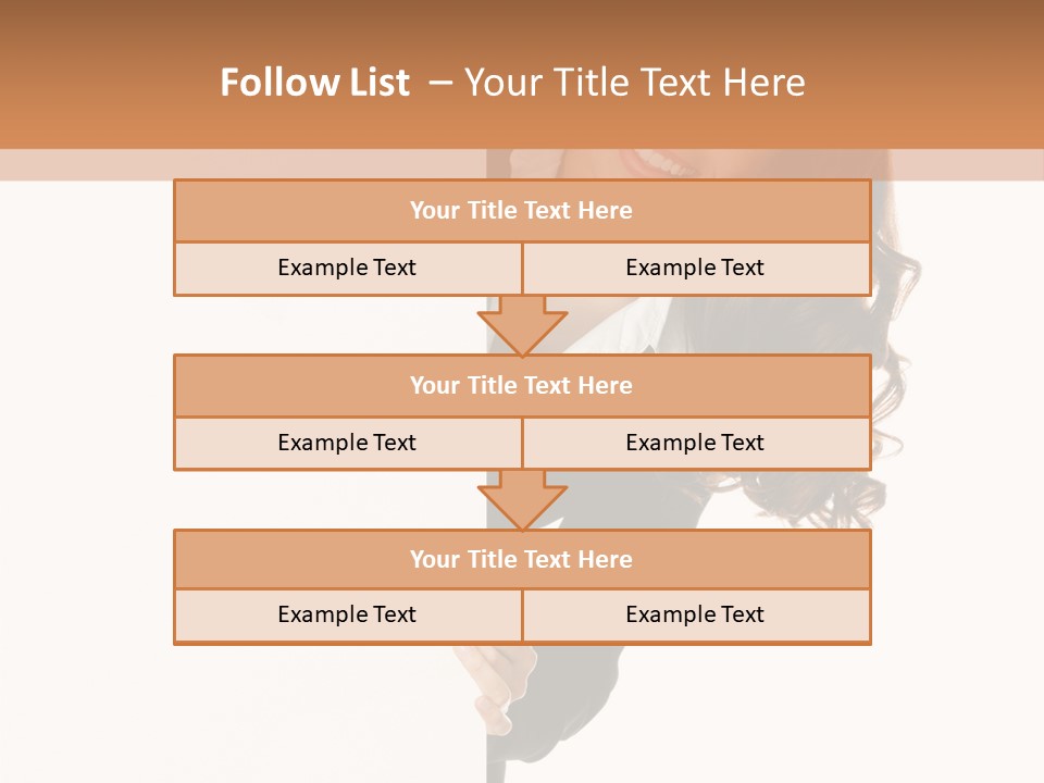 White Sign Businesspeople PowerPoint Template