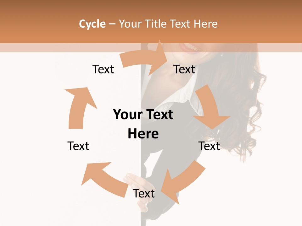 White Sign Businesspeople PowerPoint Template