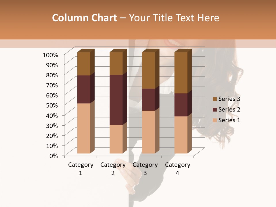 White Sign Businesspeople PowerPoint Template