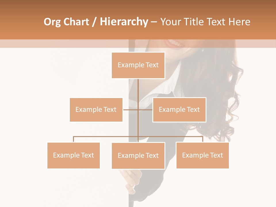 White Sign Businesspeople PowerPoint Template