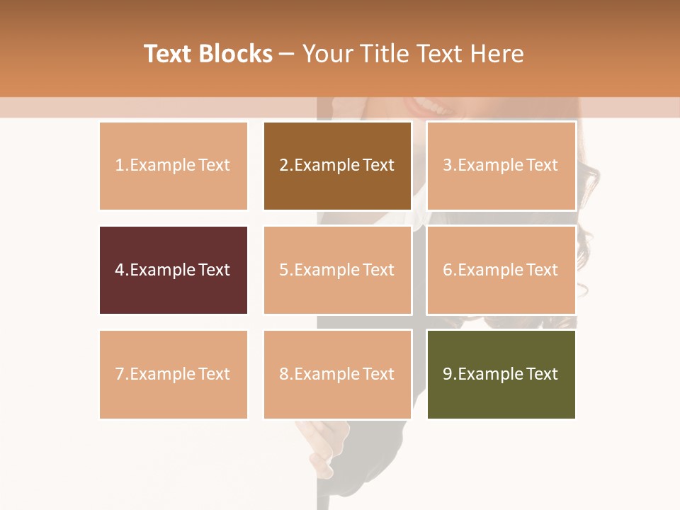 White Sign Businesspeople PowerPoint Template