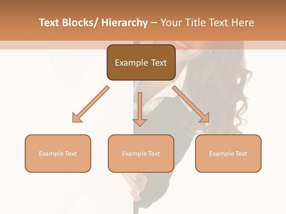 White Sign Businesspeople PowerPoint Template
