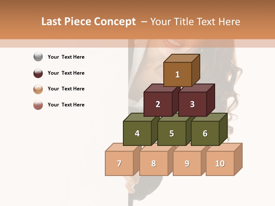 White Sign Businesspeople PowerPoint Template