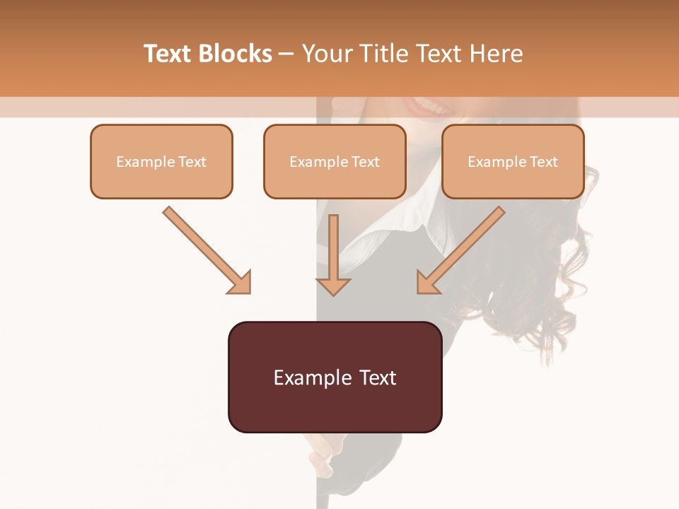 White Sign Businesspeople PowerPoint Template