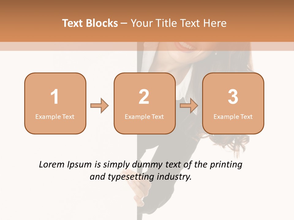 White Sign Businesspeople PowerPoint Template