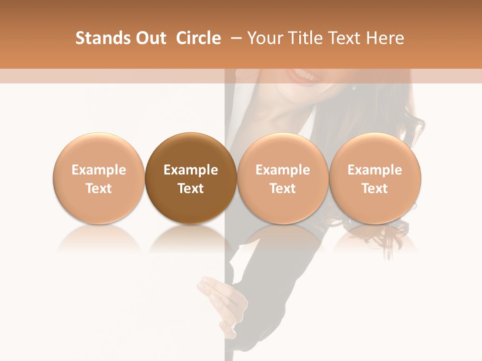 White Sign Businesspeople PowerPoint Template