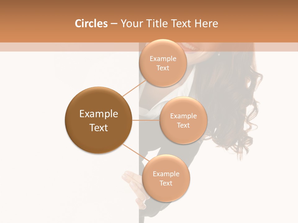 White Sign Businesspeople PowerPoint Template