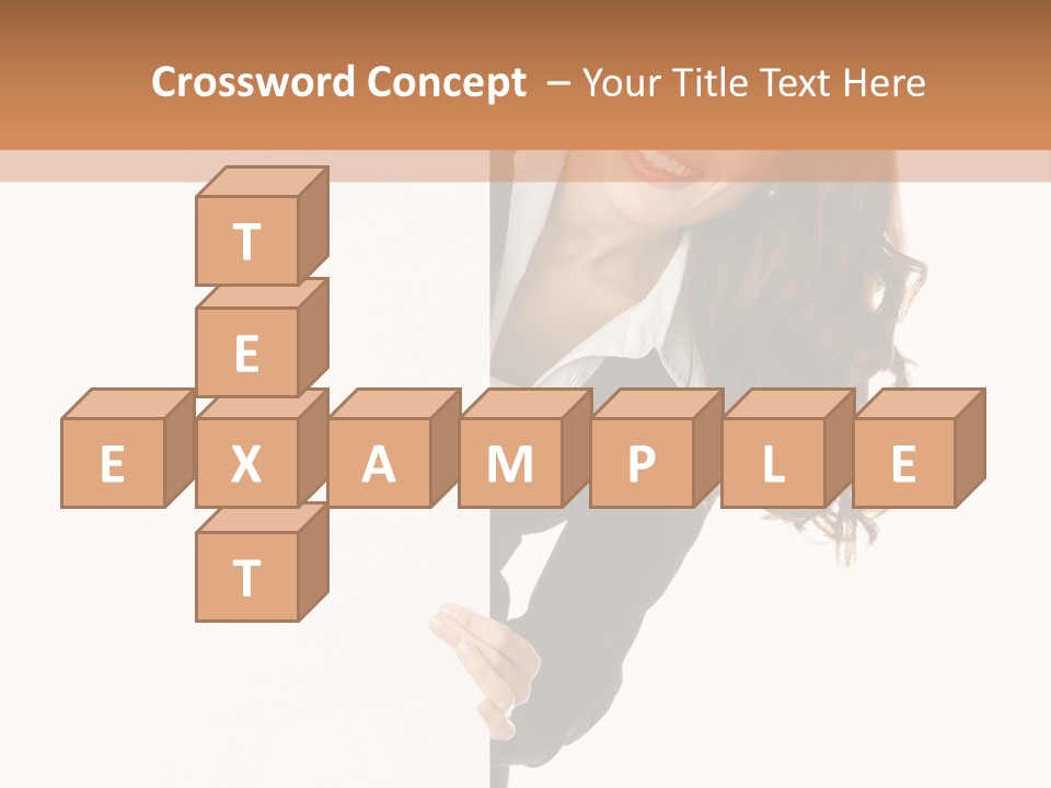 White Sign Businesspeople PowerPoint Template