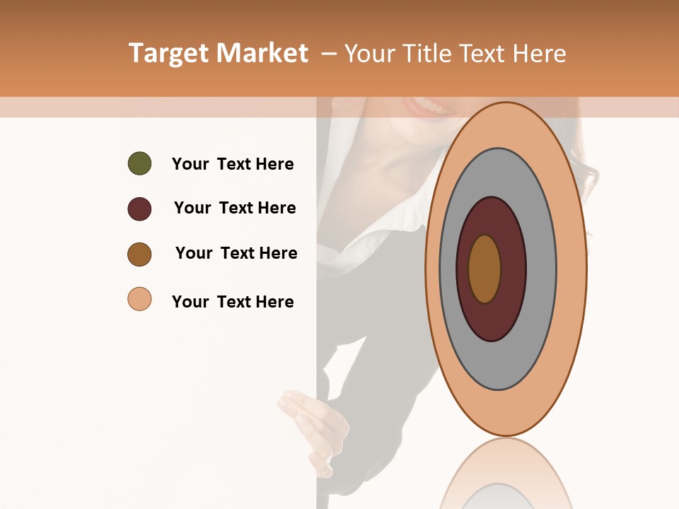 White Sign Businesspeople PowerPoint Template