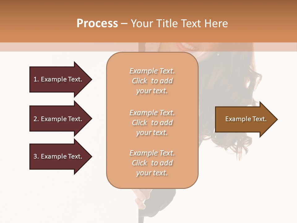 White Sign Businesspeople PowerPoint Template