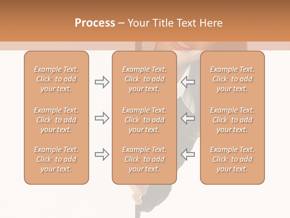 White Sign Businesspeople PowerPoint Template
