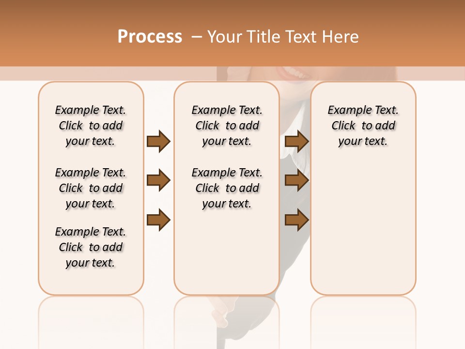 White Sign Businesspeople PowerPoint Template