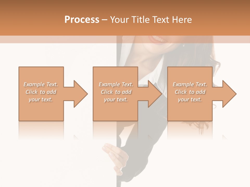 White Sign Businesspeople PowerPoint Template