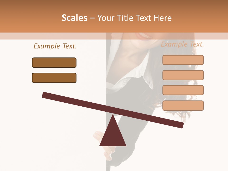 White Sign Businesspeople PowerPoint Template