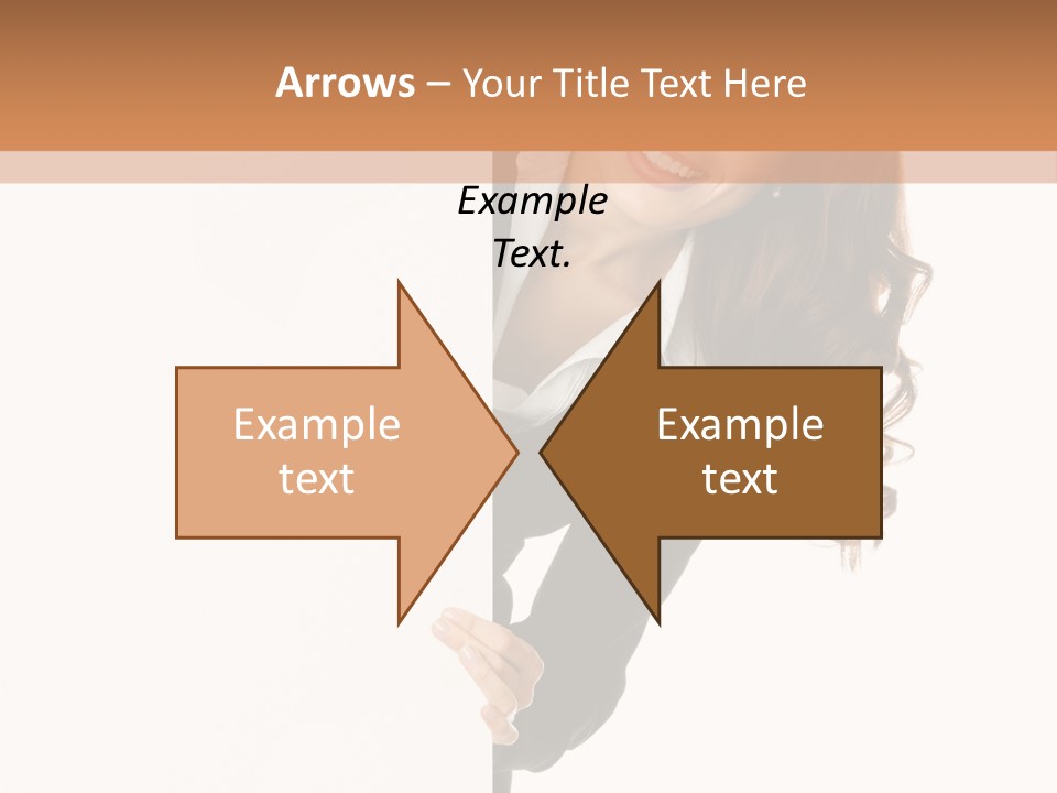 White Sign Businesspeople PowerPoint Template