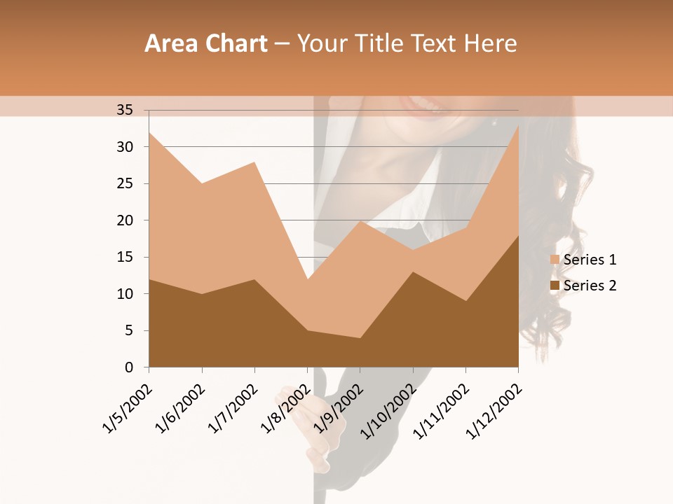 White Sign Businesspeople PowerPoint Template