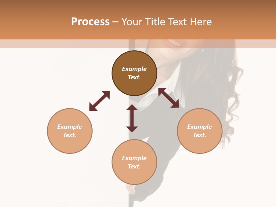 White Sign Businesspeople PowerPoint Template