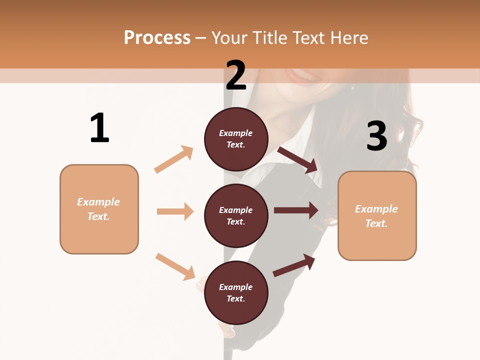 White Sign Businesspeople PowerPoint Template