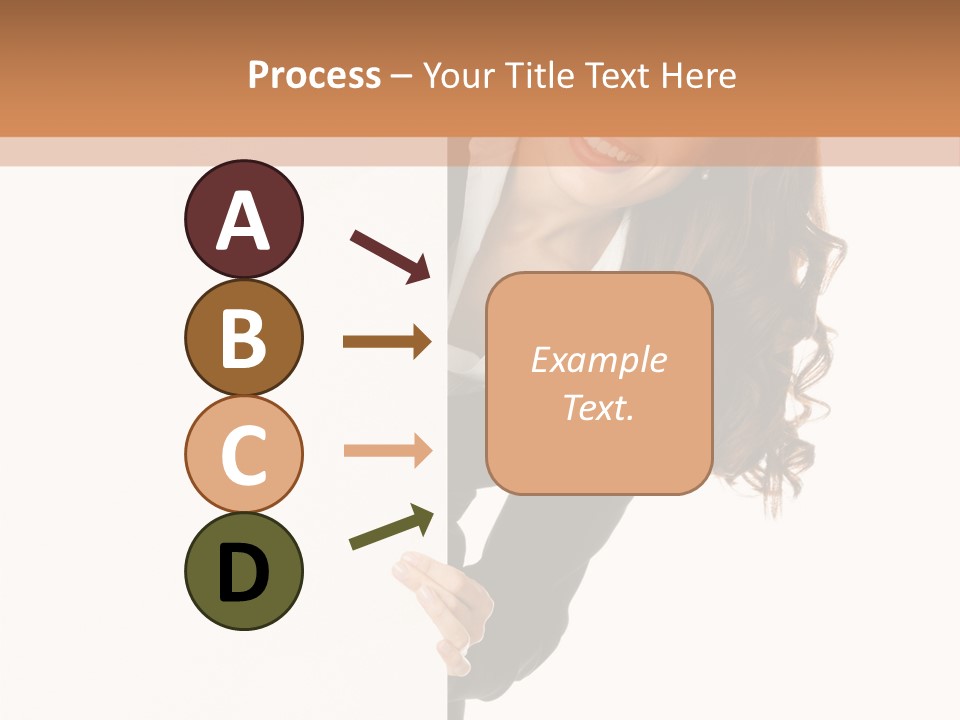 White Sign Businesspeople PowerPoint Template