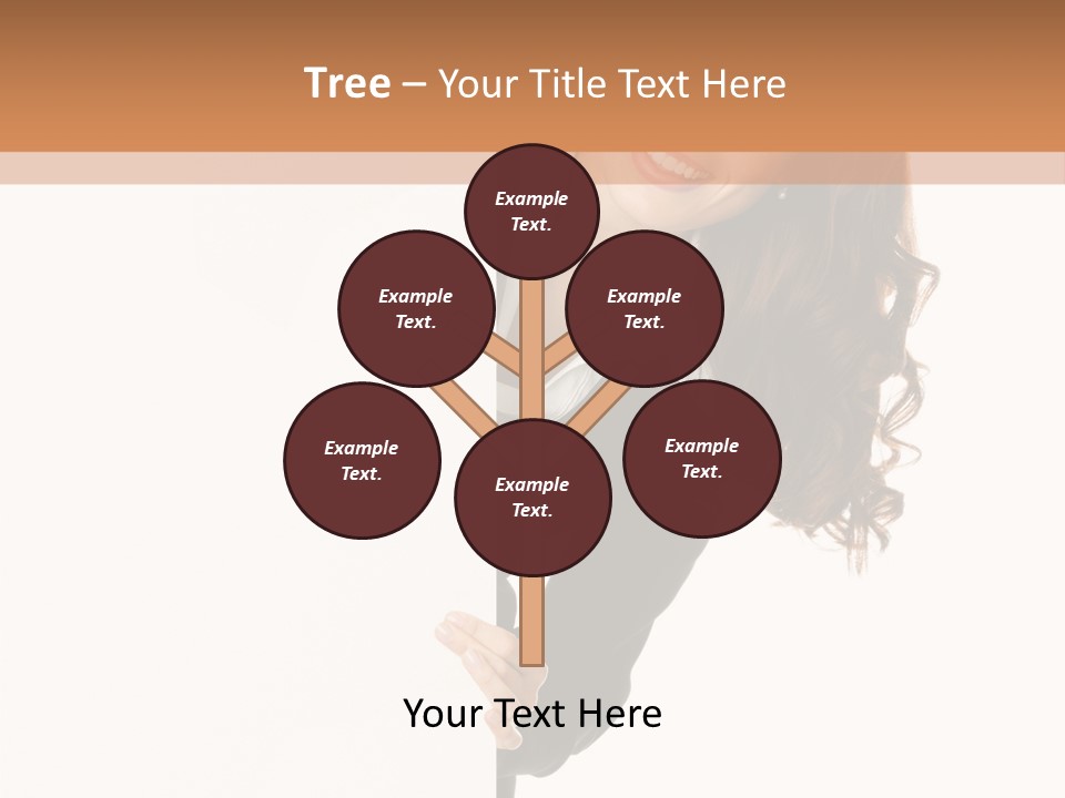 White Sign Businesspeople PowerPoint Template