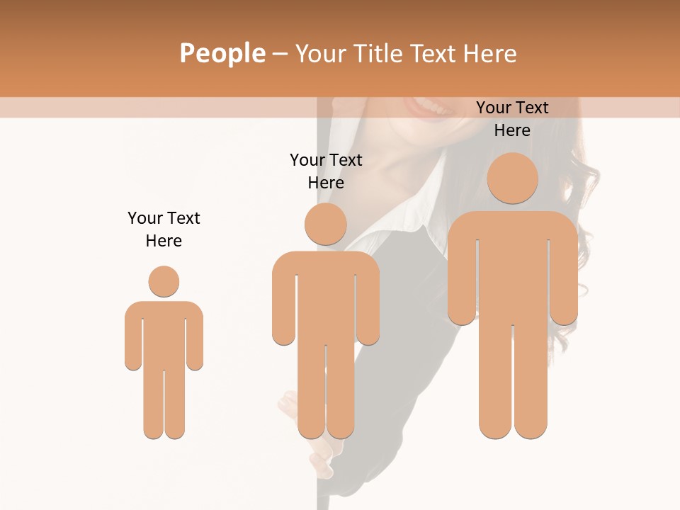 White Sign Businesspeople PowerPoint Template