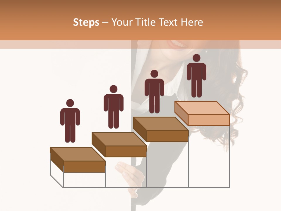 White Sign Businesspeople PowerPoint Template