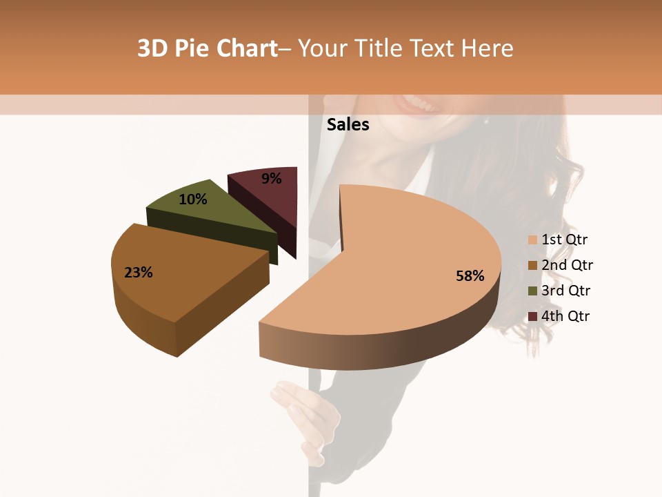 White Sign Businesspeople PowerPoint Template
