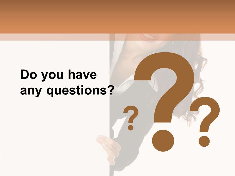 White Sign Businesspeople PowerPoint Template