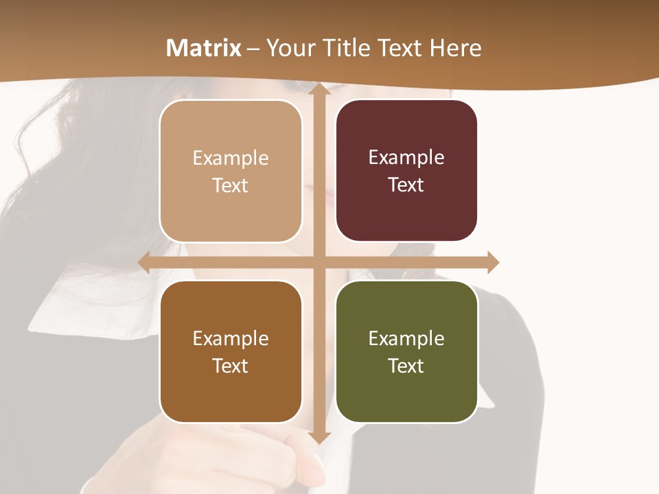 Executive Cheerful Hand PowerPoint Template