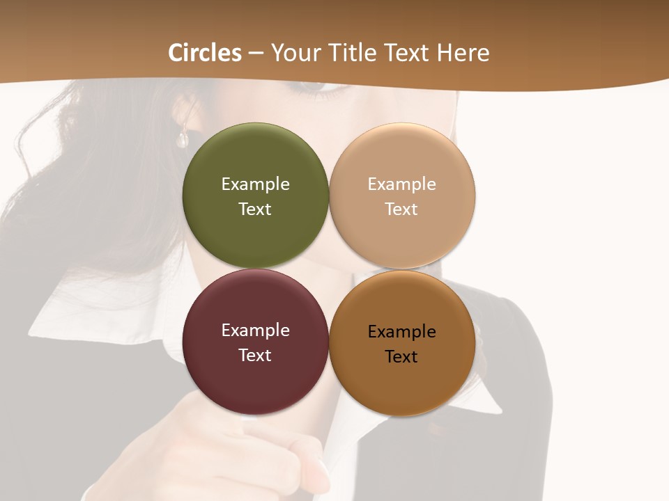 Executive Cheerful Hand PowerPoint Template