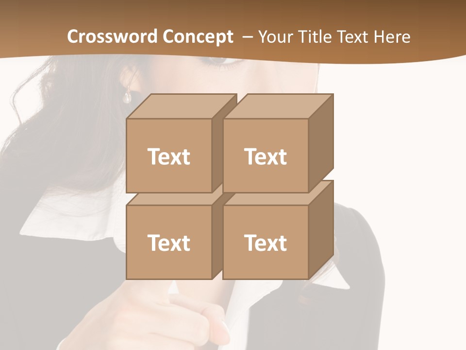 Executive Cheerful Hand PowerPoint Template