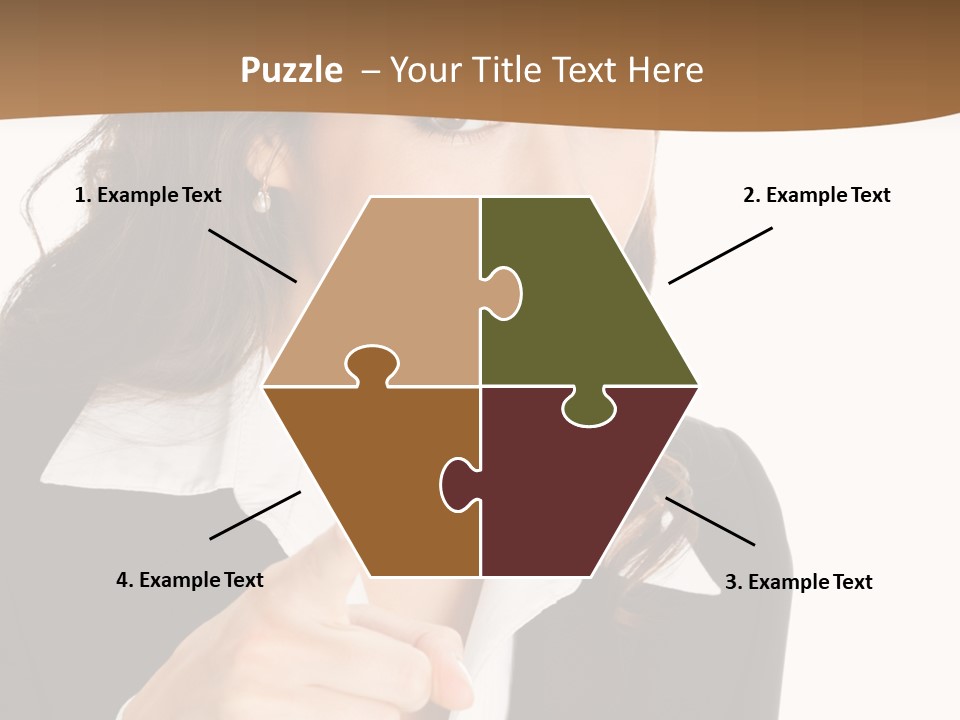 Executive Cheerful Hand PowerPoint Template