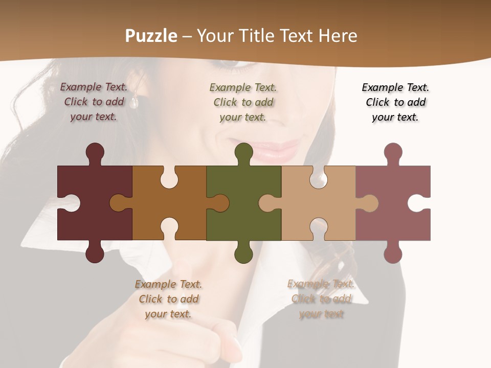 Executive Cheerful Hand PowerPoint Template