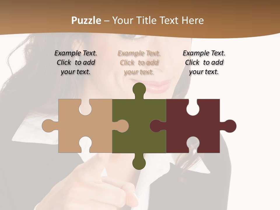 Executive Cheerful Hand PowerPoint Template