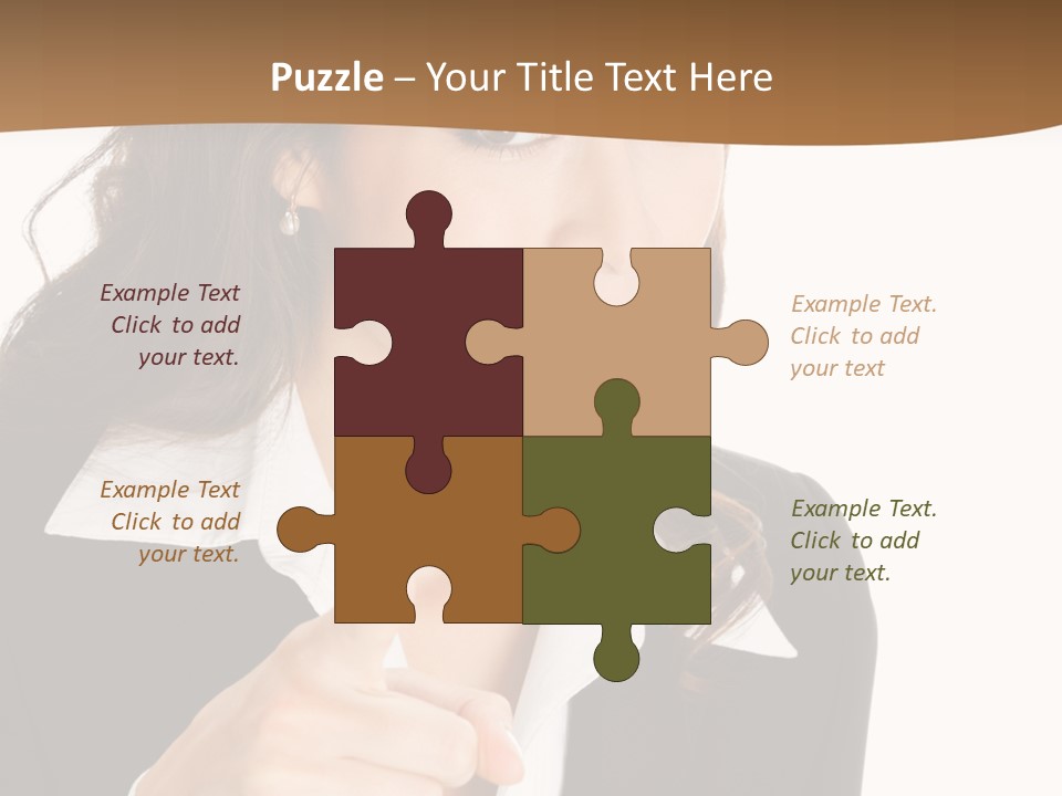 Executive Cheerful Hand PowerPoint Template