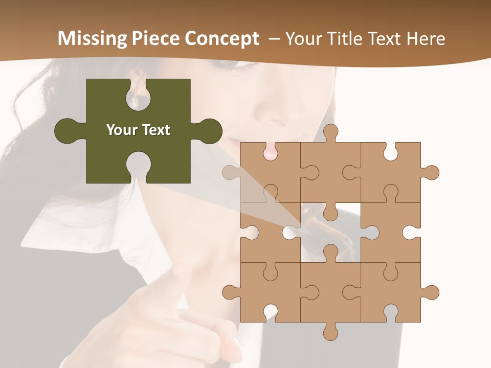 Executive Cheerful Hand PowerPoint Template