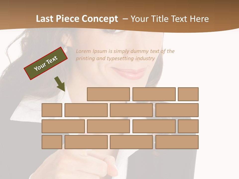 Executive Cheerful Hand PowerPoint Template