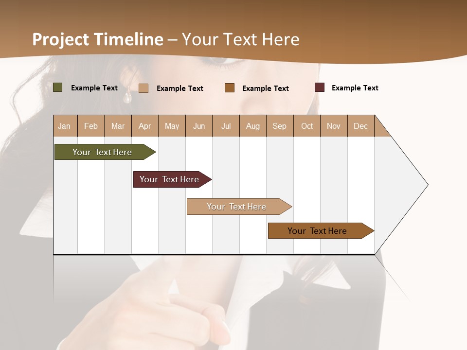 Executive Cheerful Hand PowerPoint Template