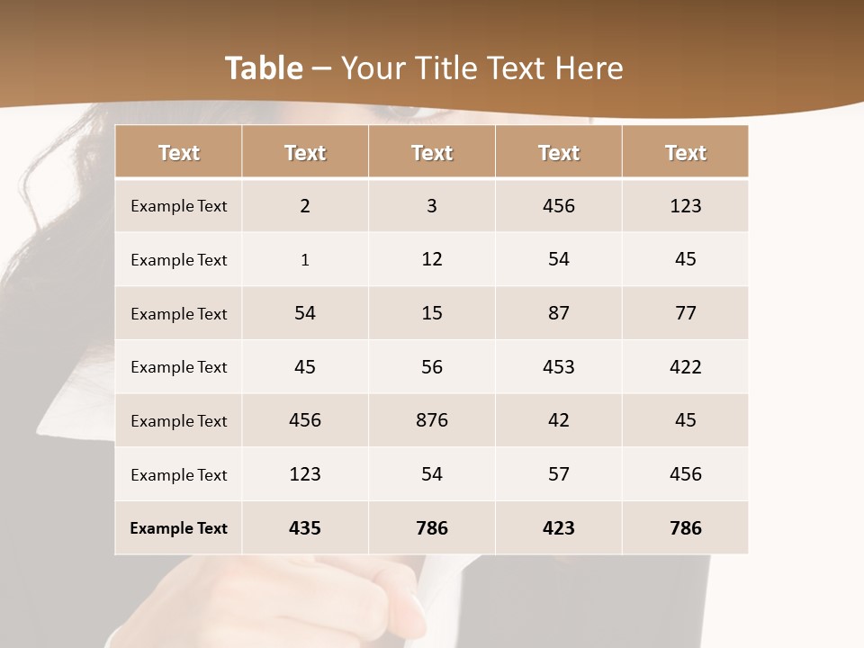 Executive Cheerful Hand PowerPoint Template
