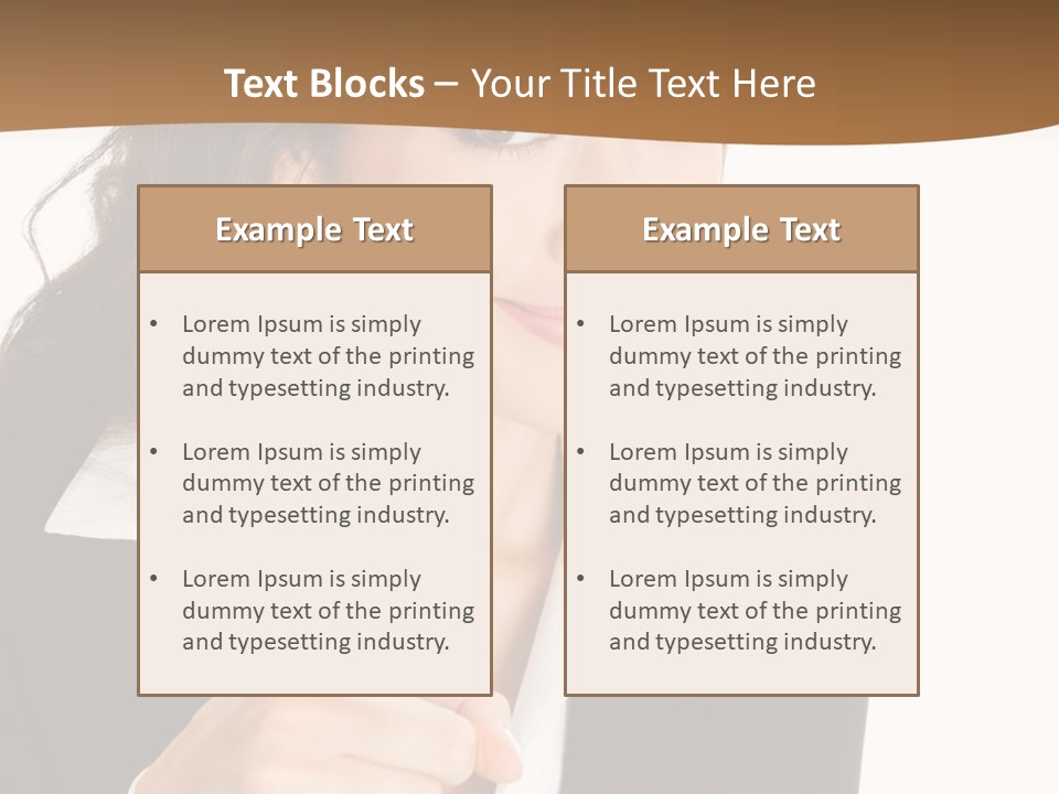 Executive Cheerful Hand PowerPoint Template