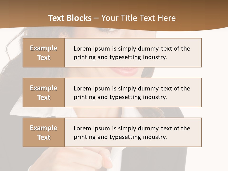 Executive Cheerful Hand PowerPoint Template