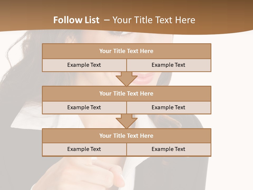 Executive Cheerful Hand PowerPoint Template