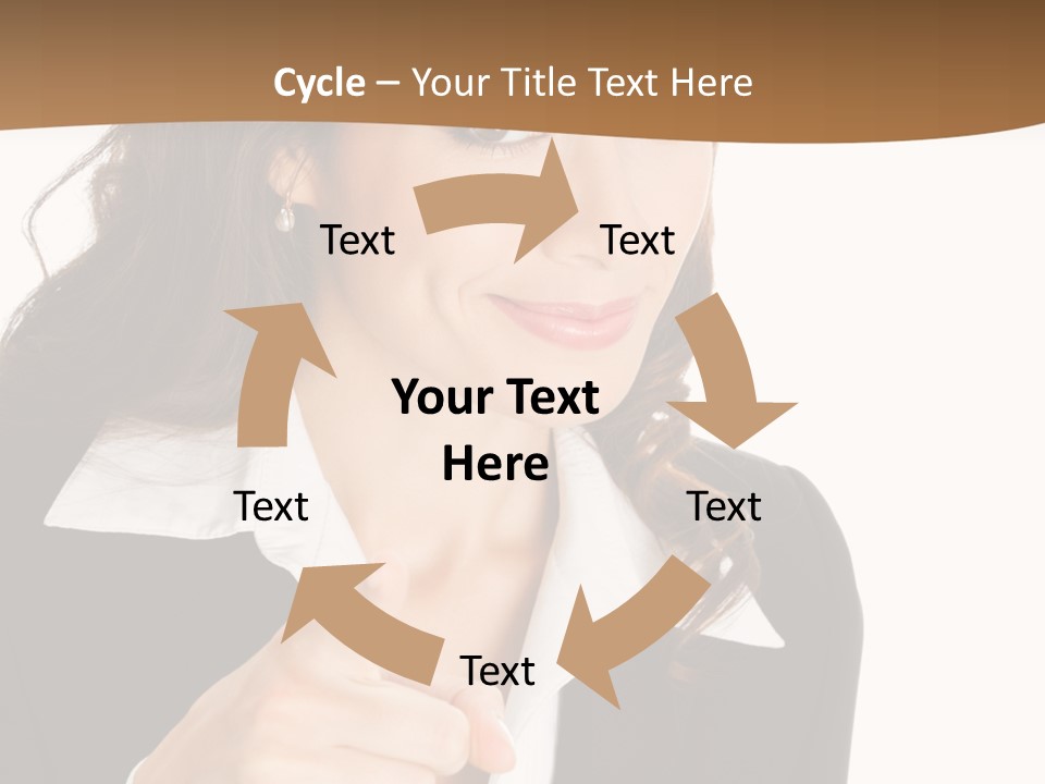 Executive Cheerful Hand PowerPoint Template