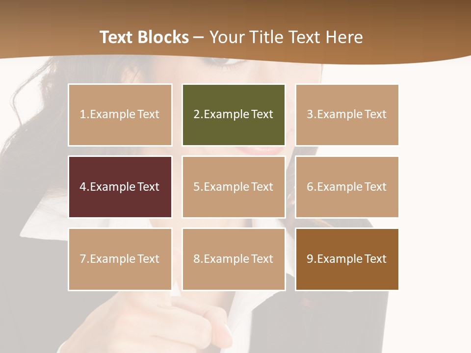 Executive Cheerful Hand PowerPoint Template